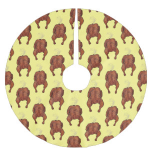 Jupon De Sapin En Polyester Brossé Illustration de poulet rôti