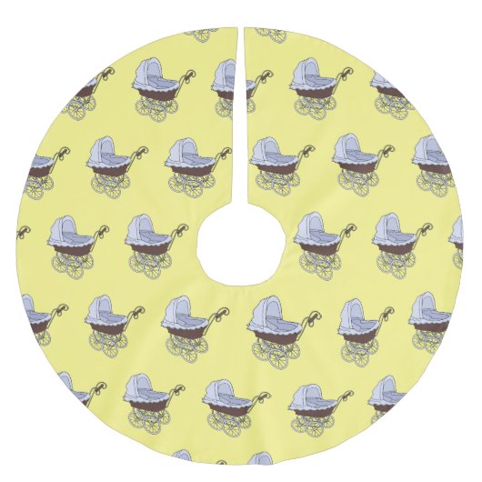 Jupon De Sapin En Polyester Brossé Illustration de poussette (Devant)