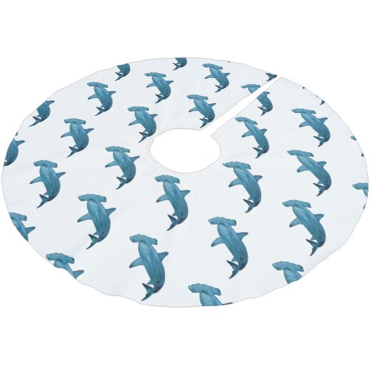 Jupon De Sapin En Polyester Brossé Illustration de requin marteau (Angle)