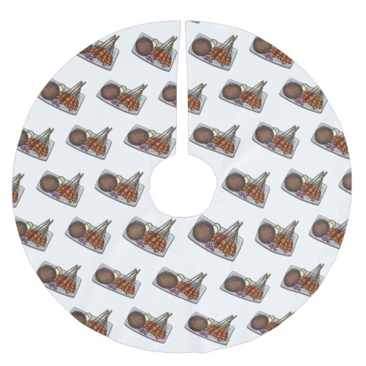 Jupon De Sapin En Polyester Brossé Illustration de Satay (Devant)