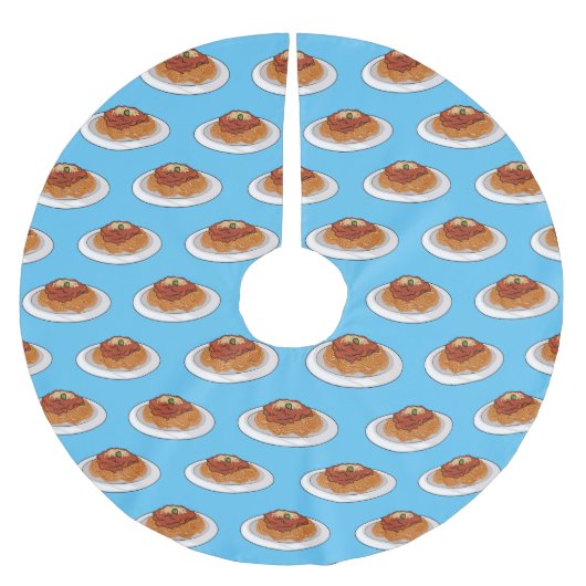 Jupon De Sapin En Polyester Brossé Illustration de Spaghetti (Devant)