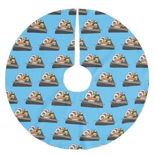 Jupon De Sapin En Polyester Brossé Illustration de sushi (Devant)