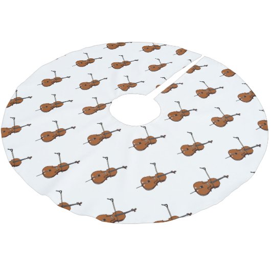 Jupon De Sapin En Polyester Brossé Illustration de violoncelle (Angle)