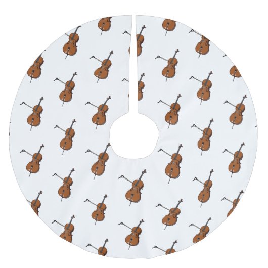 Jupon De Sapin En Polyester Brossé Illustration de violoncelle (Devant)