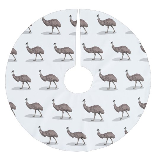 Jupon De Sapin En Polyester Brossé Illustration d'Emu bird (Devant)