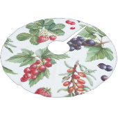 Jupon De Sapin En Polyester Brossé Illustration des baies d'aquarelle Motif sans join (Angle)