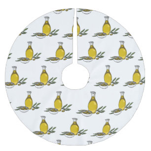 Jupon De Sapin En Polyester Brossé Illustration d'huile d'olive