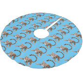 Jupon De Sapin En Polyester Brossé Illustration d'ocelot mignon (Angle)