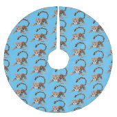 Jupon De Sapin En Polyester Brossé Illustration d'ocelot mignon (Devant)