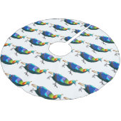 Jupon De Sapin En Polyester Brossé Illustration d'oiseau monal himalayen (Angle)
