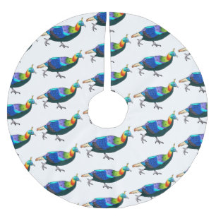 Jupon De Sapin En Polyester Brossé Illustration d'oiseau monal himalayen