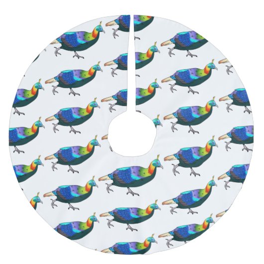 Jupon De Sapin En Polyester Brossé Illustration d'oiseau monal himalayen (Devant)