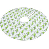 Jupon De Sapin En Polyester Brossé Illustration drôle de mante verte en prière (Angle)