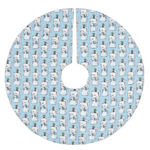 Jupon De Sapin En Polyester Brossé Illustration drôle de réfrigérateur