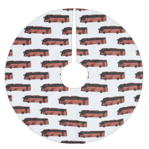 Jupon De Sapin En Polyester Brossé Illustration du bus