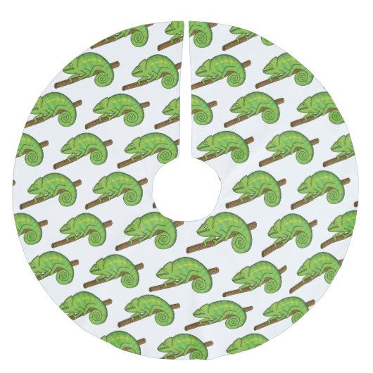 Jupon De Sapin En Polyester Brossé Illustration du caméléon de la parson (Devant)