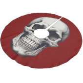 Jupon De Sapin En Polyester Brossé Illustration du crâne (Angle)