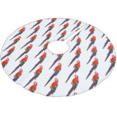 Jupon De Sapin En Polyester Brossé Illustration du perroquet de macaw Scarlet (Angle)
