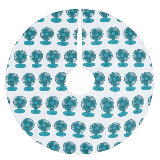 Jupon De Sapin En Polyester Brossé Illustration du ventilateur (Devant)