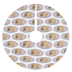 Jupon De Sapin En Polyester Brossé Illustration du ventre de porc rôti