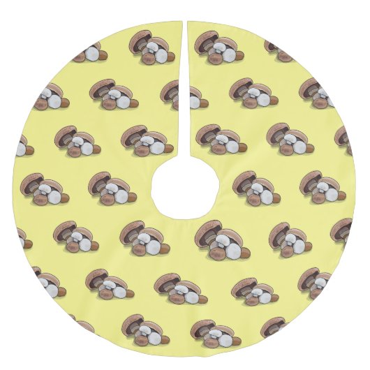 Jupon De Sapin En Polyester Brossé Illustration d'un champignon (Devant)