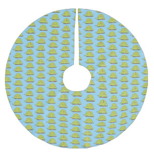 Jupon De Sapin En Polyester Brossé Illustration d'un dimétrodon vert mignon