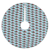 Jupon De Sapin En Polyester Brossé Illustration d'une locomotive à vapeur mûre (Devant)