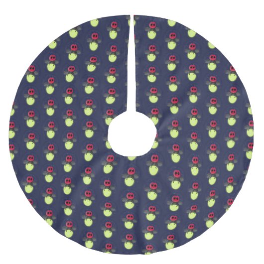 Jupon De Sapin En Polyester Brossé Illustration d'une luciole à éclair mignon (Devant)