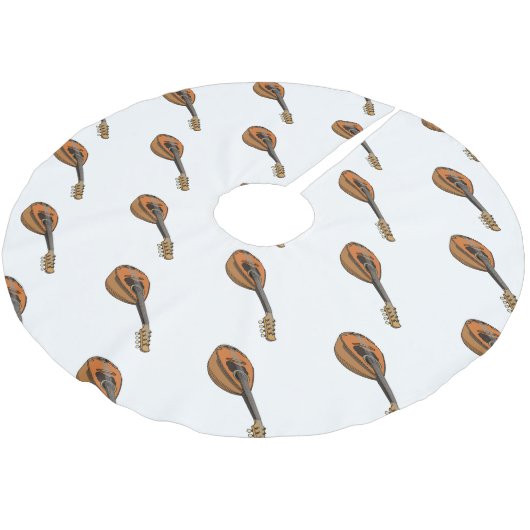 Jupon De Sapin En Polyester Brossé Illustration en mandoline (Angle)