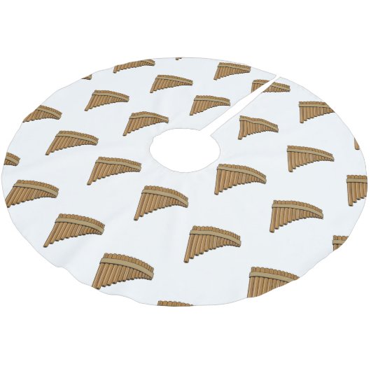 Jupon De Sapin En Polyester Brossé Illustration Pan flûte / panpipes (Angle)