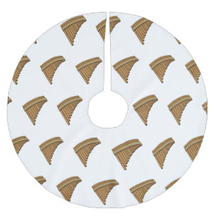 Jupon De Sapin En Polyester Brossé Illustration Pan flûte / panpipes