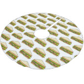 Jupon De Sapin En Polyester Brossé Illustration Sandwich (Angle)