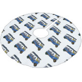 Jupon De Sapin En Polyester Brossé Illustration Tuk tuk (Angle)
