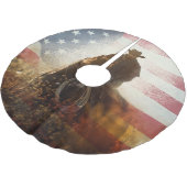 Jupon De Sapin En Polyester Brossé Image de cowboy du Jour de l'Indépendance. (Angle)