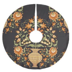 Jupon De Sapin En Polyester Brossé Imaginaire moghol : Opulence florale rétro