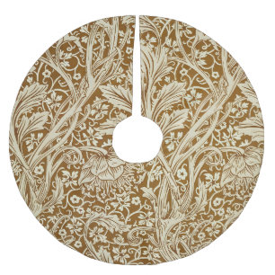Jupon De Sapin En Polyester Brossé Impression d'art floral vintage William Morris Arc