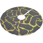 Jupon De Sapin En Polyester Brossé Impression Giraffe noir et jaune (Angle)