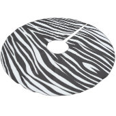 Jupon De Sapin En Polyester Brossé Imprimer les bandes Zebra (Angle)