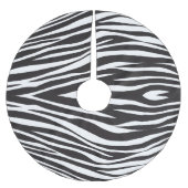 Jupon De Sapin En Polyester Brossé Imprimer les bandes Zebra (Devant)