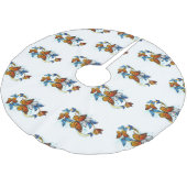Jupon De Sapin En Polyester Brossé Infinité de papillons monarques (Angle)