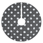 Jupon De Sapin En Polyester Brossé INV géométrique étoile (Devant)