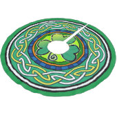 Jupon De Sapin En Polyester Brossé Irish shamrock (Angle)