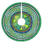Jupon De Sapin En Polyester Brossé Irish shamrock (Devant)