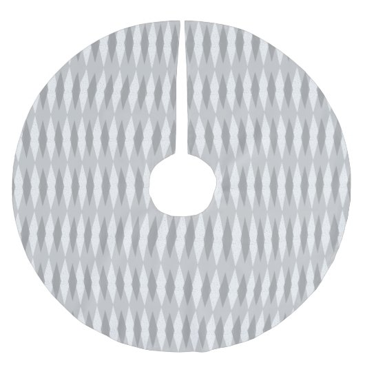 Jupon De Sapin En Polyester Brossé Jacquard gris moderne du milieu du siècle (Devant)
