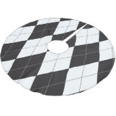Jupon De Sapin En Polyester Brossé Jacquard noir et blanc (Angle)