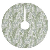 Jupon De Sapin En Polyester Brossé Jardin vert fleuri (Devant)