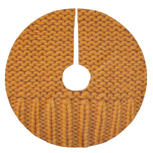 Jupon De Sapin En Polyester Brossé Jaune clair : texture tricotée artisanale.
