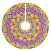 Jupon De Sapin En Polyester Brossé Jaune de Noël (Devant)
