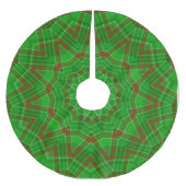 Jupon De Sapin En Polyester Brossé Jeu de Noël vert (Devant)