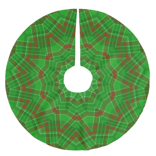 Jupon De Sapin En Polyester Brossé Jeu de Noël vert (Devant)